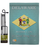 Delaware - States Americana Vertical Impressions Decorative Flags HG108139 Made In USA