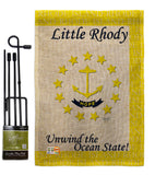 Rhode Island - States Americana Vertical Impressions Decorative Flags HG108142 Made In USA