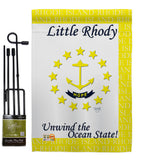 Rhode Island - States Americana Vertical Impressions Decorative Flags HG108142 Made In USA