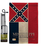 Mississippi - States Americana Vertical Impressions Decorative Flags HG108143 Made In USA