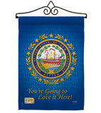 New Hampshire - States Americana Vertical Impressions Decorative Flags HG108145 Made In USA