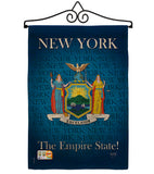 New York - States Americana Vertical Impressions Decorative Flags HG108147 Made In USA