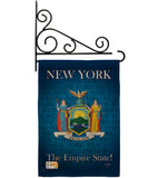 New York - States Americana Vertical Impressions Decorative Flags HG108147 Made In USA