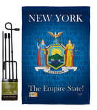 New York - States Americana Vertical Impressions Decorative Flags HG108147 Made In USA