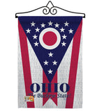 Ohio - States Americana Vertical Impressions Decorative Flags HG108175 Made In USA