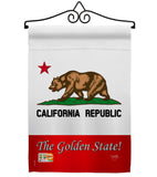 The Golden State - States Americana Vertical Impressions Decorative Flags HG108177 Made In USA