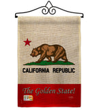 The Golden State - States Americana Vertical Impressions Decorative Flags HG108177 Made In USA