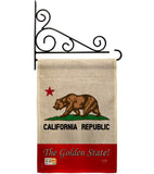 The Golden State - States Americana Vertical Impressions Decorative Flags HG108177 Made In USA