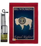 Wyoming - States Americana Vertical Impressions Decorative Flags HG108189 Made In USA