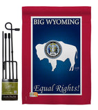 Wyoming - States Americana Vertical Impressions Decorative Flags HG108189 Made In USA