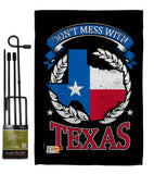 Don't mess Texas - States Americana Vertical Impressions Decorative Flags HG108440 Made In USA