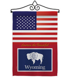 US Wyoming - States Americana Vertical Impressions Decorative Flags HG140265 Made In USA