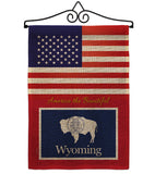 US Wyoming - States Americana Vertical Impressions Decorative Flags HG140265 Made In USA