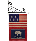 US Wyoming - States Americana Vertical Impressions Decorative Flags HG140265 Made In USA