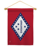 Arkansas - States Americana Vertical Impressions Decorative Flags HG140504 Made In USA