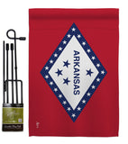 Arkansas - States Americana Vertical Impressions Decorative Flags HG140504 Made In USA