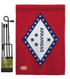 Arkansas - States Americana Vertical Impressions Decorative Flags HG140504 Made In USA