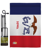 Iowa - States Americana Vertical Impressions Decorative Flags HG140516 Made In USA