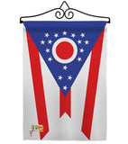 Ohio - States Americana Vertical Impressions Decorative Flags HG140536 Made In USA