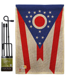 Ohio - States Americana Vertical Impressions Decorative Flags HG140536 Made In USA