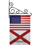 US Alabama - States Americana Vertical Impressions Decorative Flags HG140552 Made In USA