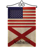 US Alabama - States Americana Vertical Impressions Decorative Flags HG140552 Made In USA