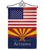 US Arizona - States Americana Vertical Impressions Decorative Flags HG140554 Made In USA