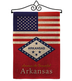 US Arkansas - States Americana Vertical Impressions Decorative Flags HG140555 Made In USA