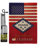 US Arkansas - States Americana Vertical Impressions Decorative Flags HG140555 Made In USA