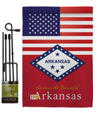 US Arkansas - States Americana Vertical Impressions Decorative Flags HG140555 Made In USA