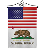 US California - States Americana Vertical Impressions Decorative Flags HG140556 Made In USA