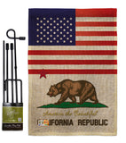 US California - States Americana Vertical Impressions Decorative Flags HG140556 Made In USA