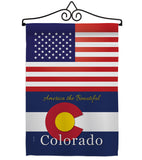 US Colorado - States Americana Vertical Impressions Decorative Flags HG140557 Made In USA