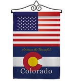 US Colorado - States Americana Vertical Impressions Decorative Flags HG140557 Made In USA