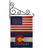 US Colorado - States Americana Vertical Impressions Decorative Flags HG140557 Made In USA