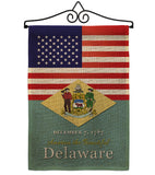 US Delaware - States Americana Vertical Impressions Decorative Flags HG140559 Made In USA