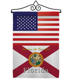 US Florida - States Americana Vertical Impressions Decorative Flags HG140561 Made In USA