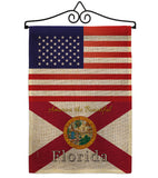 US Florida - States Americana Vertical Impressions Decorative Flags HG140561 Made In USA