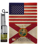 US Florida - States Americana Vertical Impressions Decorative Flags HG140561 Made In USA