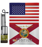 US Florida - States Americana Vertical Impressions Decorative Flags HG140561 Made In USA