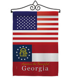 US Georgia - States Americana Vertical Impressions Decorative Flags HG140562 Made In USA