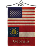 US Georgia - States Americana Vertical Impressions Decorative Flags HG140562 Made In USA
