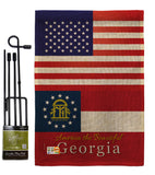 US Georgia - States Americana Vertical Impressions Decorative Flags HG140562 Made In USA