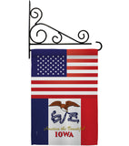 US Iowa - States Americana Vertical Impressions Decorative Flags HG140567 Made In USA