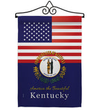 US Kentucky - States Americana Vertical Impressions Decorative Flags HG140569 Made In USA