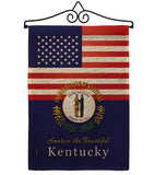 US Kentucky - States Americana Vertical Impressions Decorative Flags HG140569 Made In USA