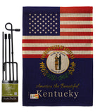 US Kentucky - States Americana Vertical Impressions Decorative Flags HG140569 Made In USA