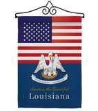 US Louisiana - States Americana Vertical Impressions Decorative Flags HG140570 Made In USA