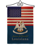 US Louisiana - States Americana Vertical Impressions Decorative Flags HG140570 Made In USA