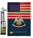 US Louisiana - States Americana Vertical Impressions Decorative Flags HG140570 Made In USA